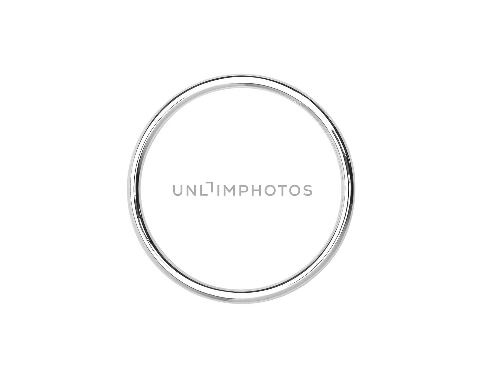 Metal hoop isolated on white