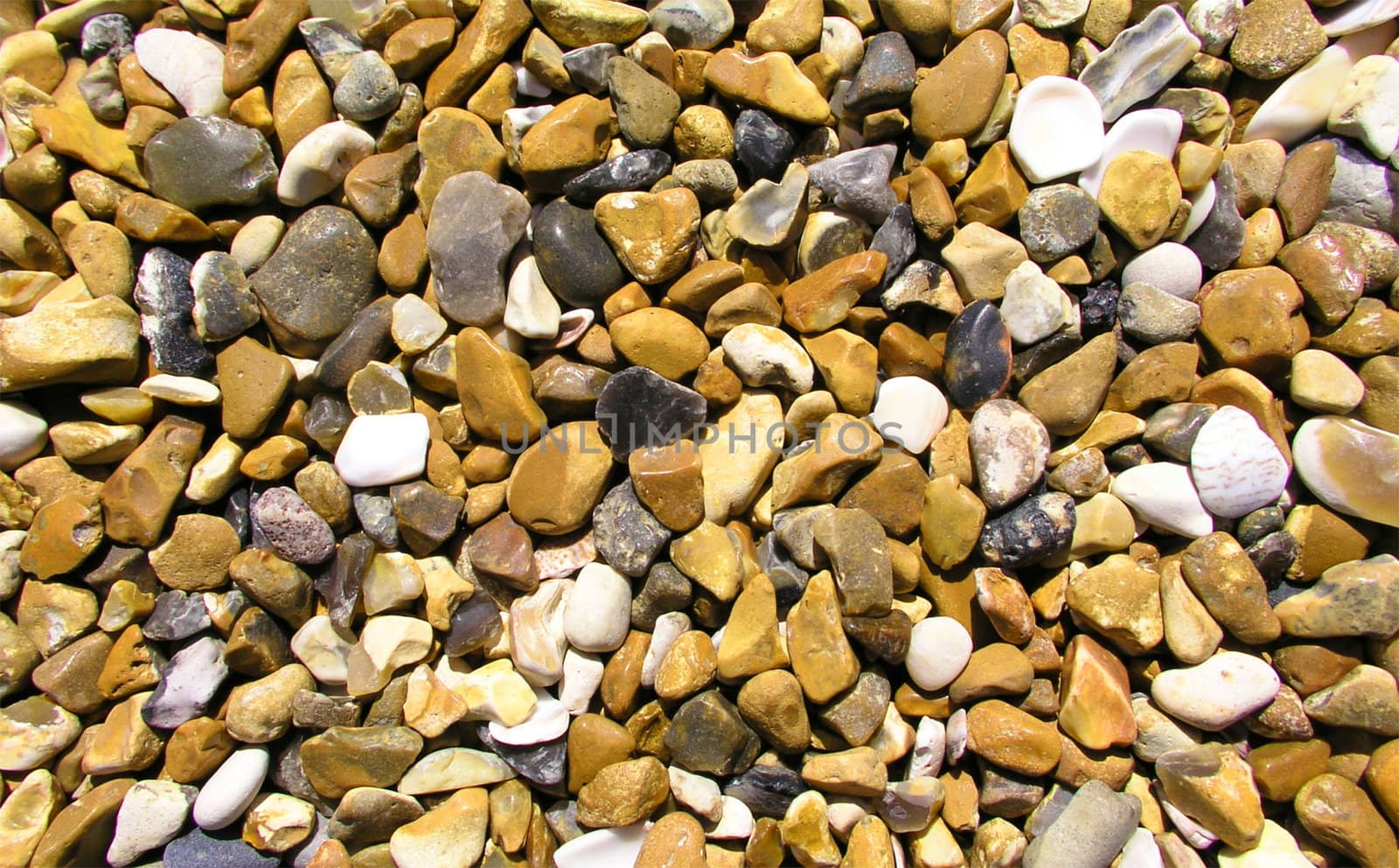 Pebbles on the beach texture