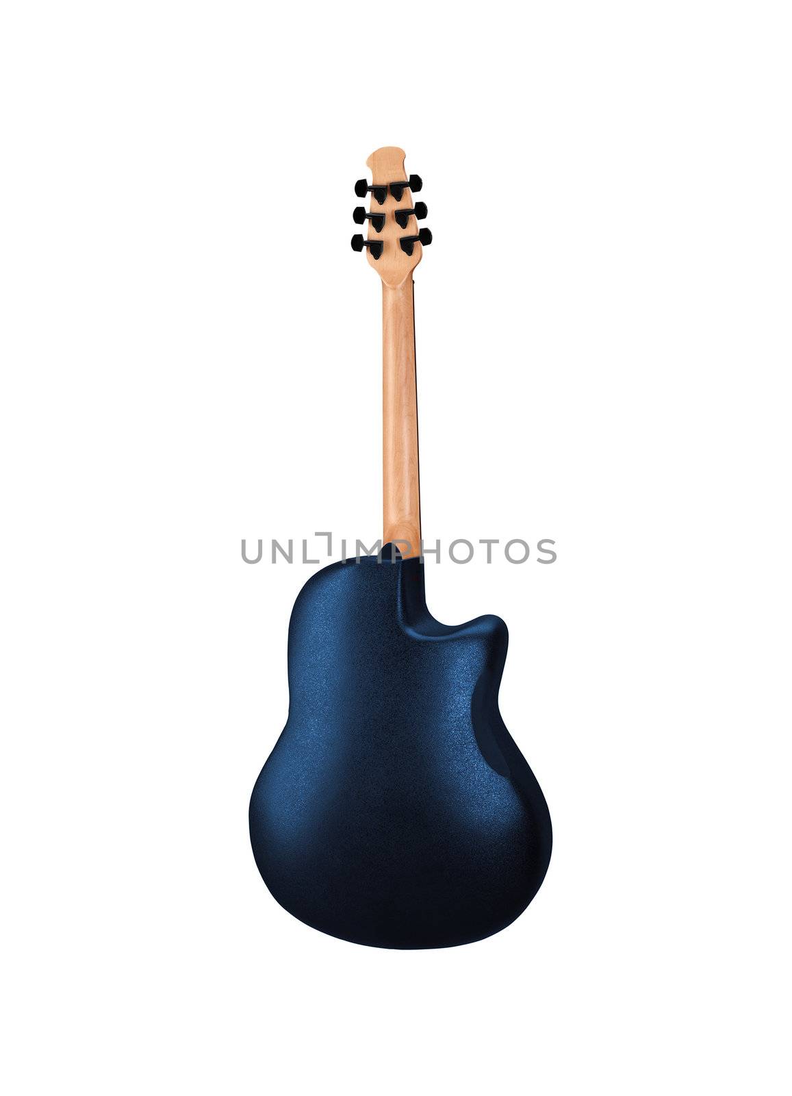 Jazz guitar isolated on white
