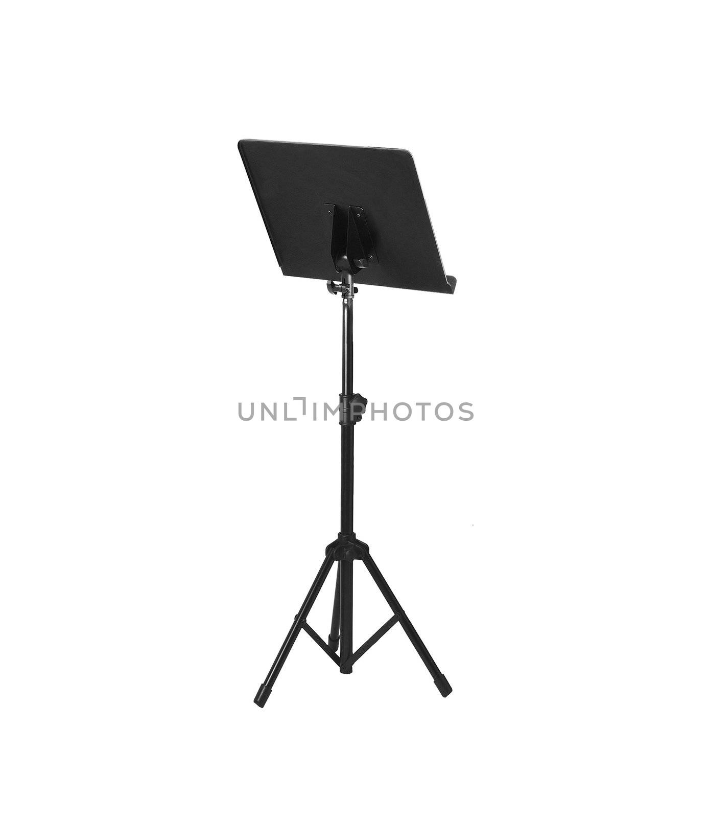 Music stand isolated on white
