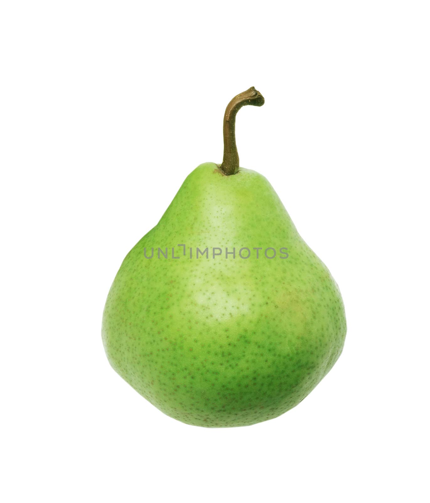 Ripe pear isolated on white background by ozaiachin
