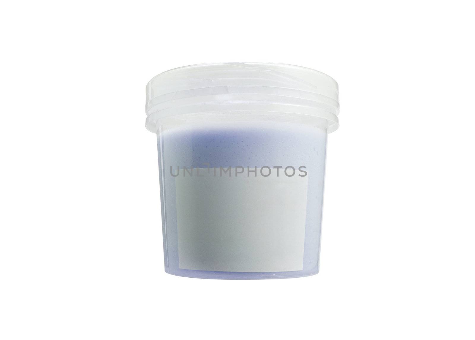 Shampoo container isolated on white