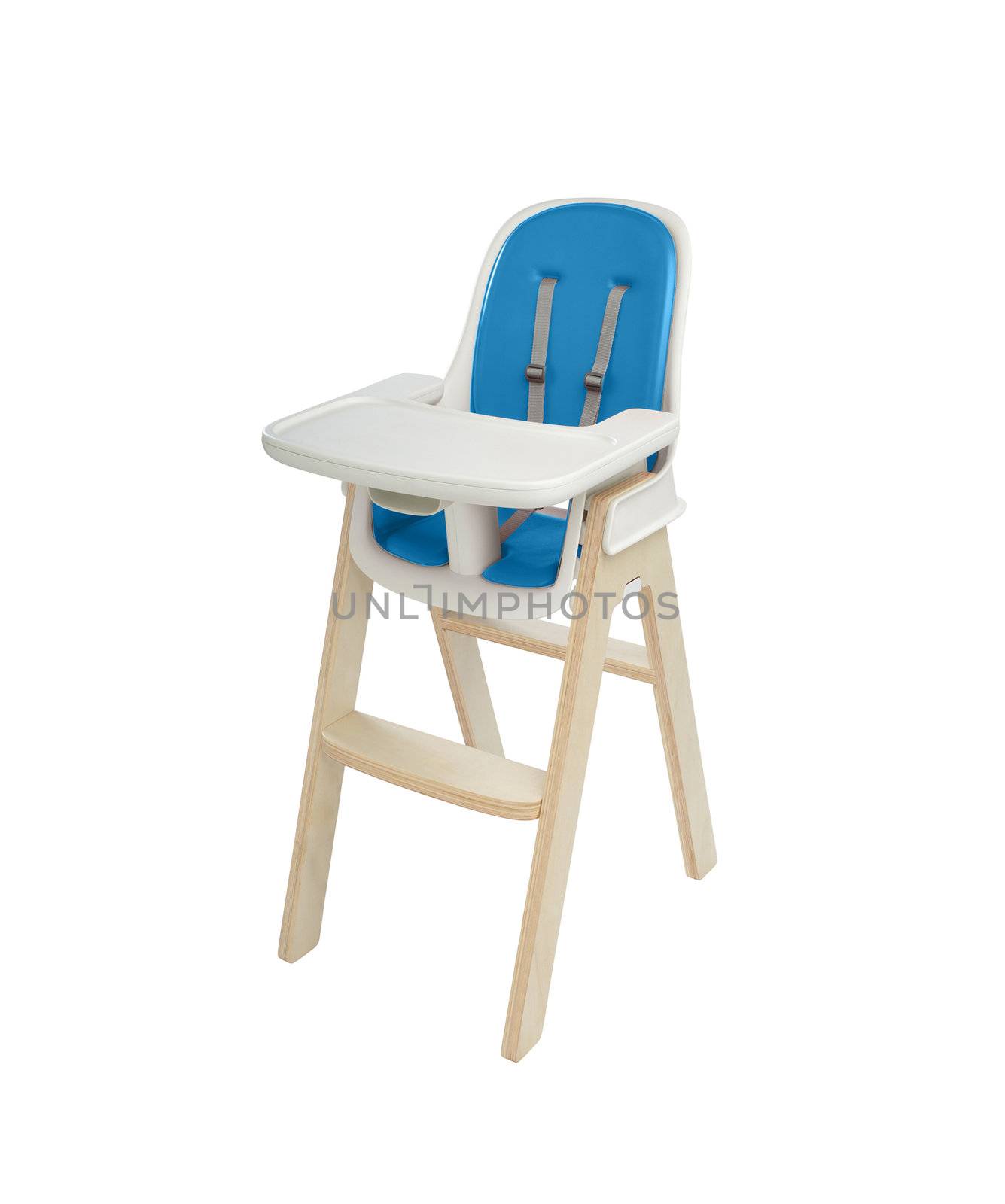 high chair under the white background