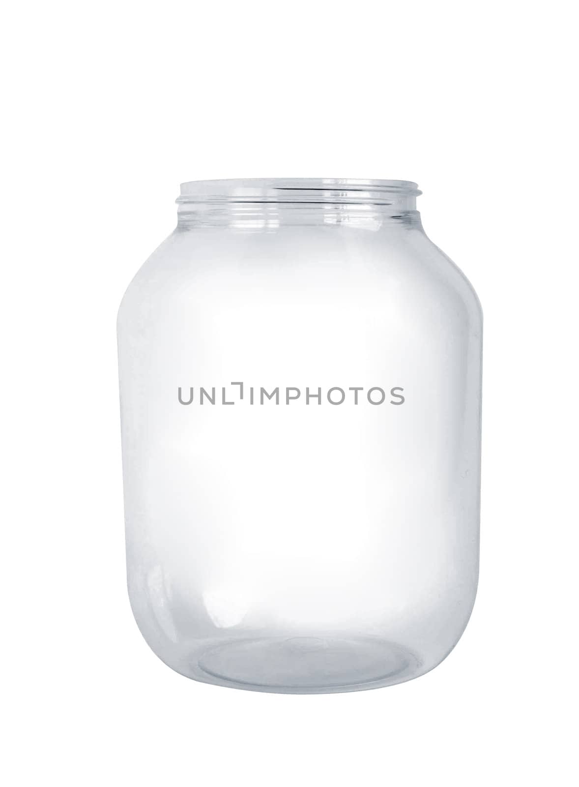 Glass jar isolated on white