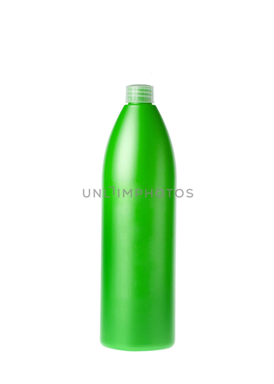 Green plastic bottle