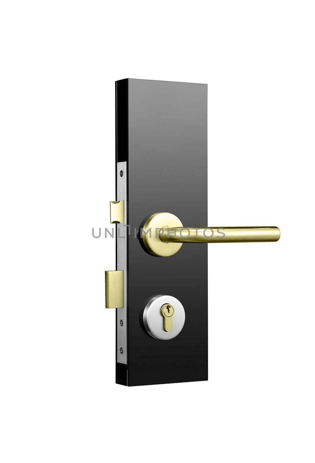 Door lock isolated on white
