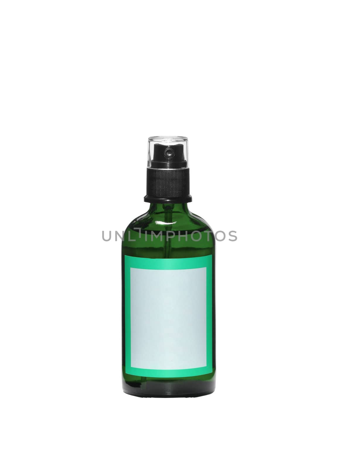 Spray bottle isolated on white background