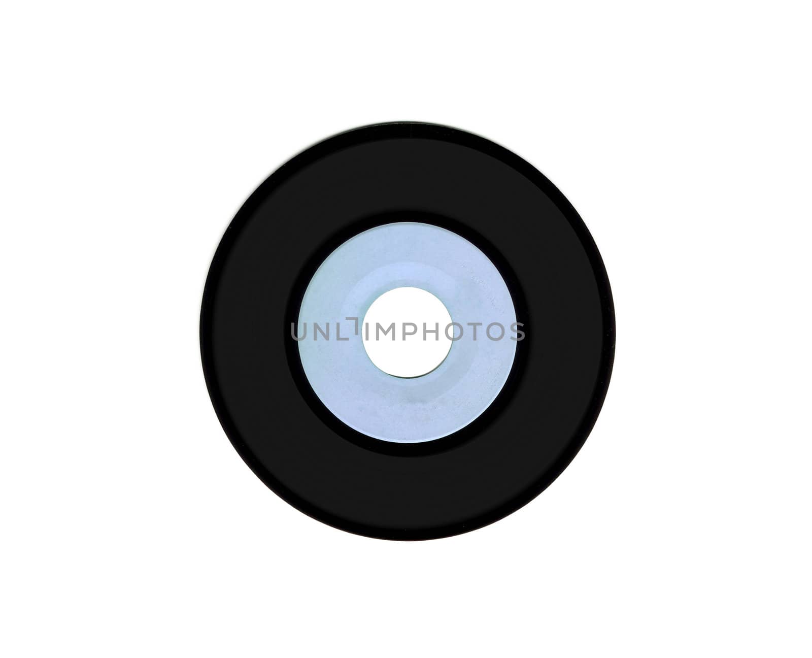 Vynil circle isolated on white