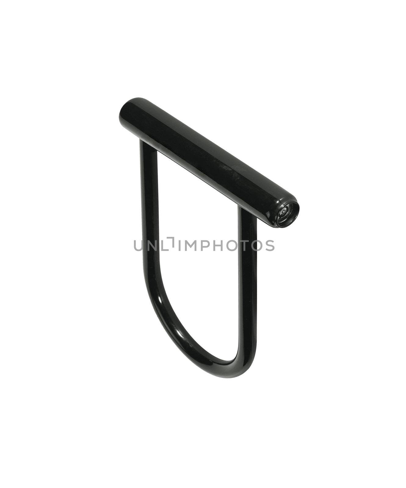 Bike lock. On a white background.