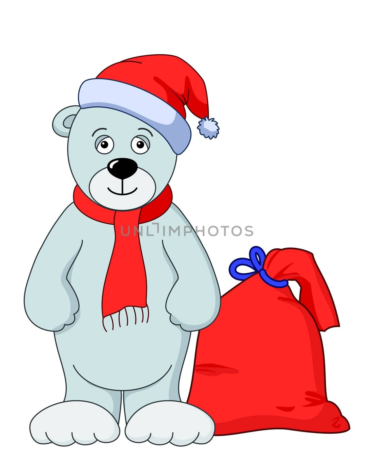 Teddy bear Santa Claus by alexcoolok