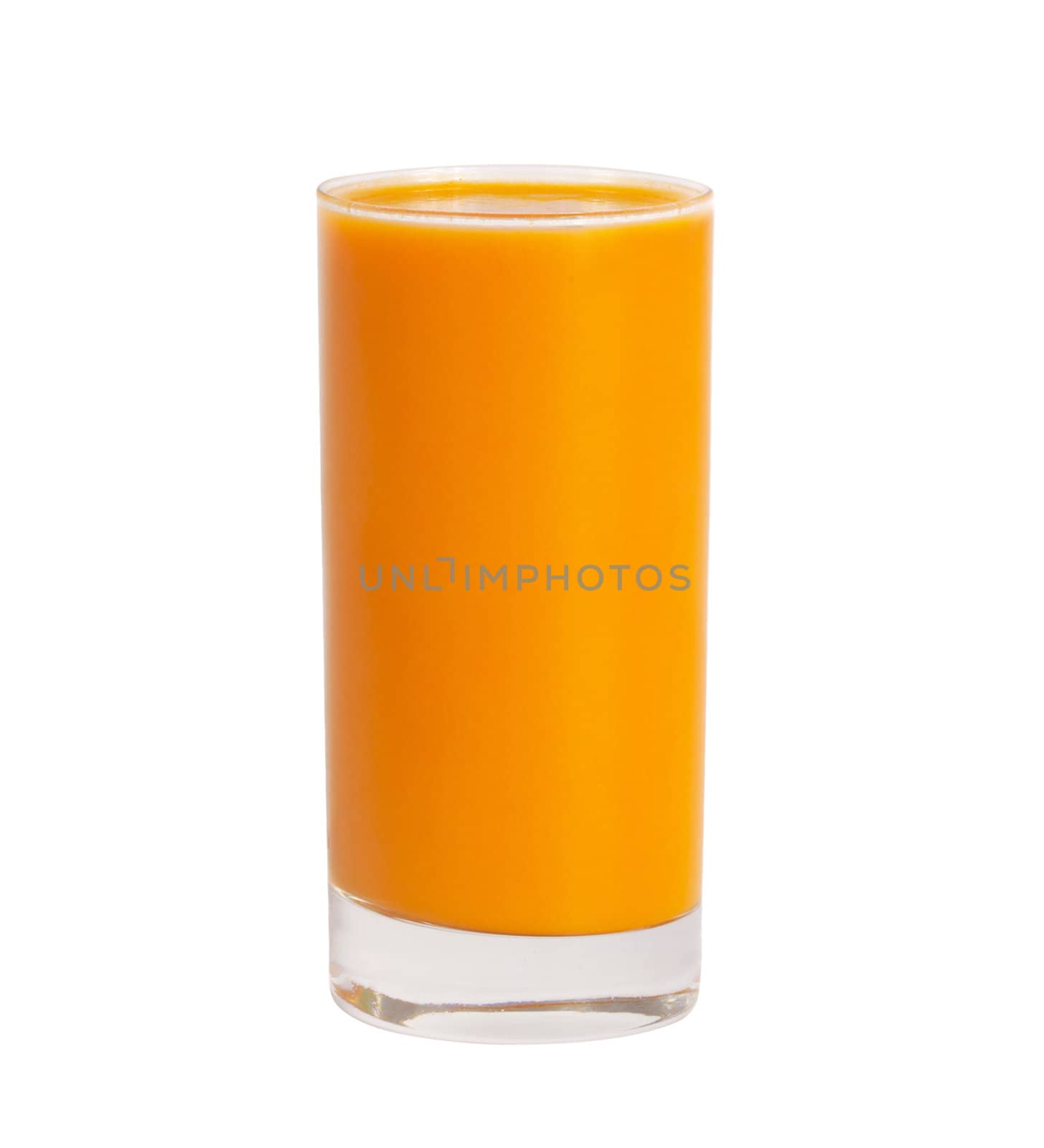Carrot Juice. Isolated with clipping path.