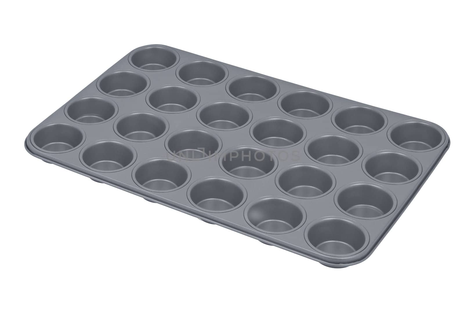 Baking form isolated on white background.