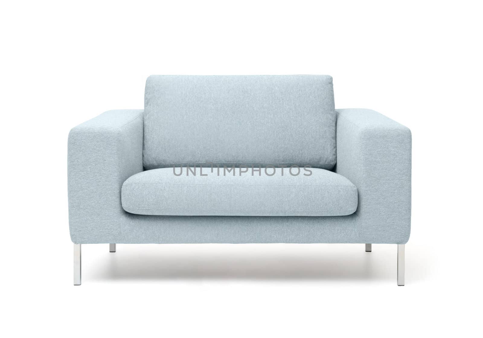 white armchair isolated on white background