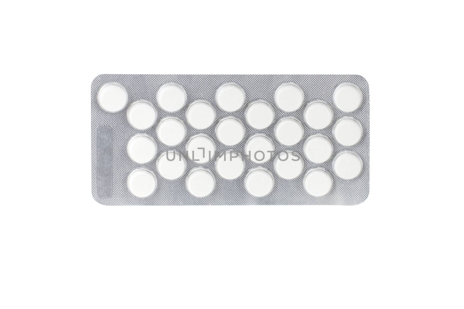 Pack of Medical Pills isolated on white background