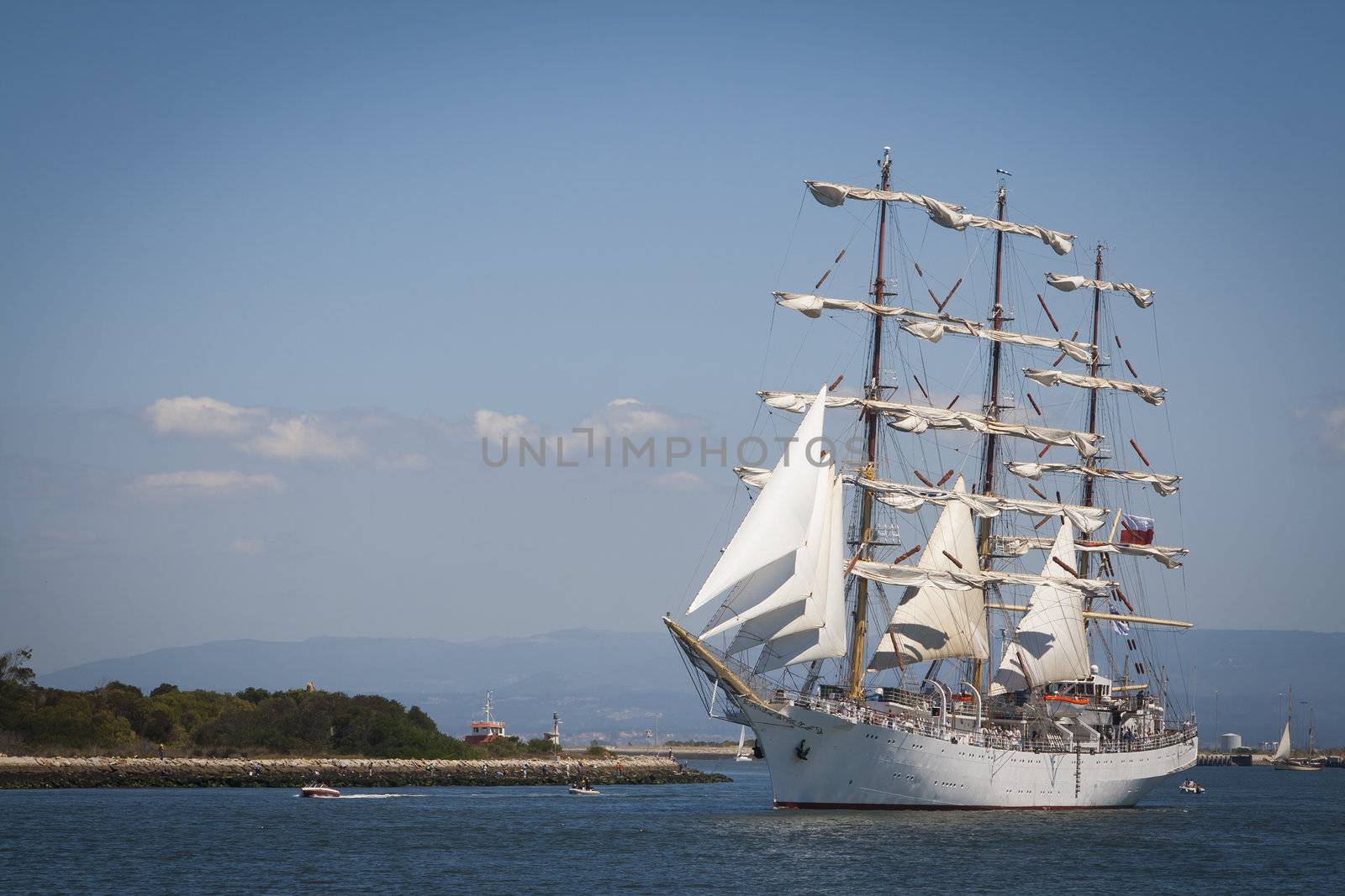 Tall Ship at the sea fest in Ilhavo City - Portugal