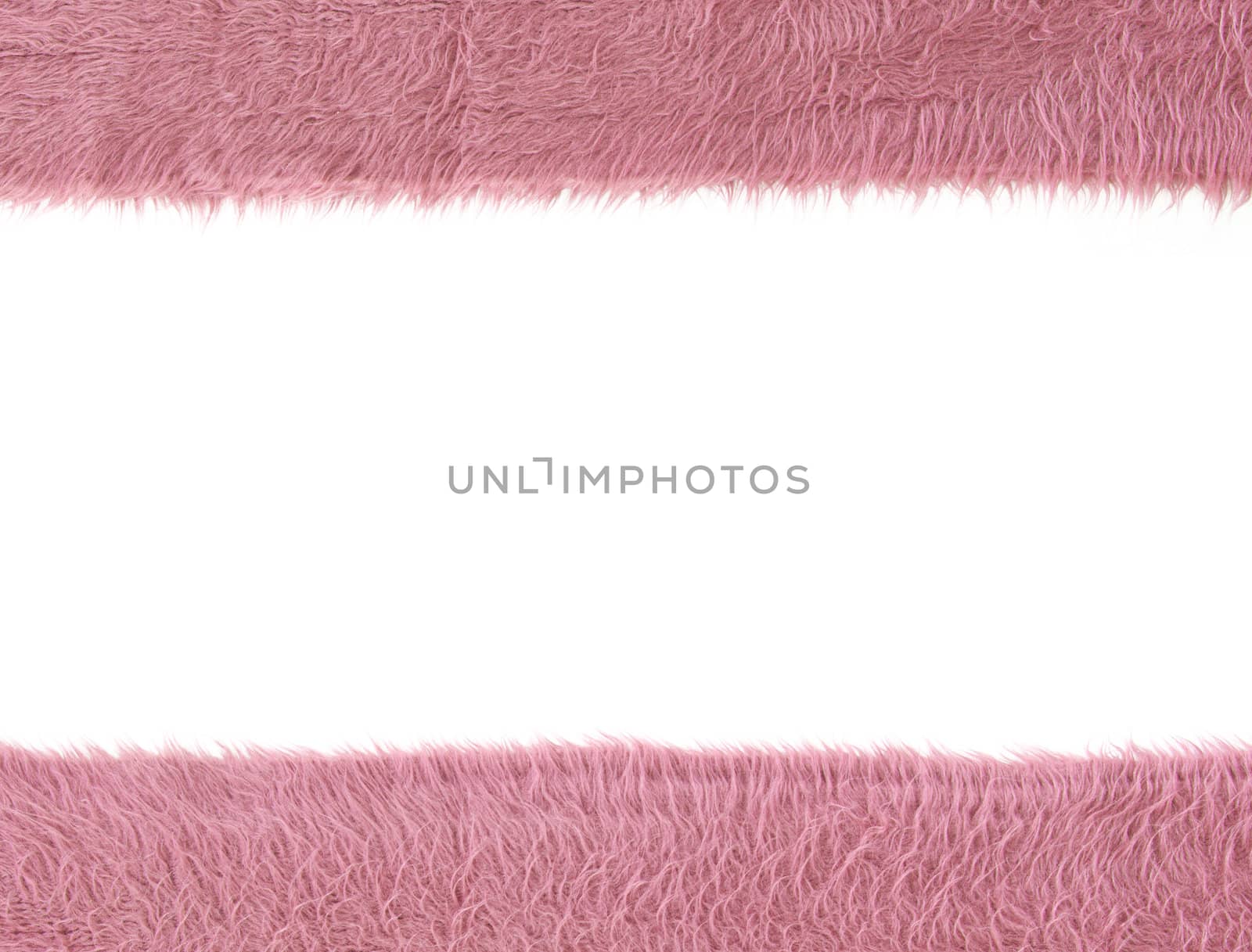 Pattern of red fabric texture frame on white background