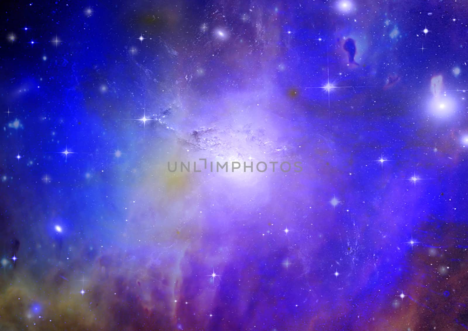 Far space being shone nebula as abstract background