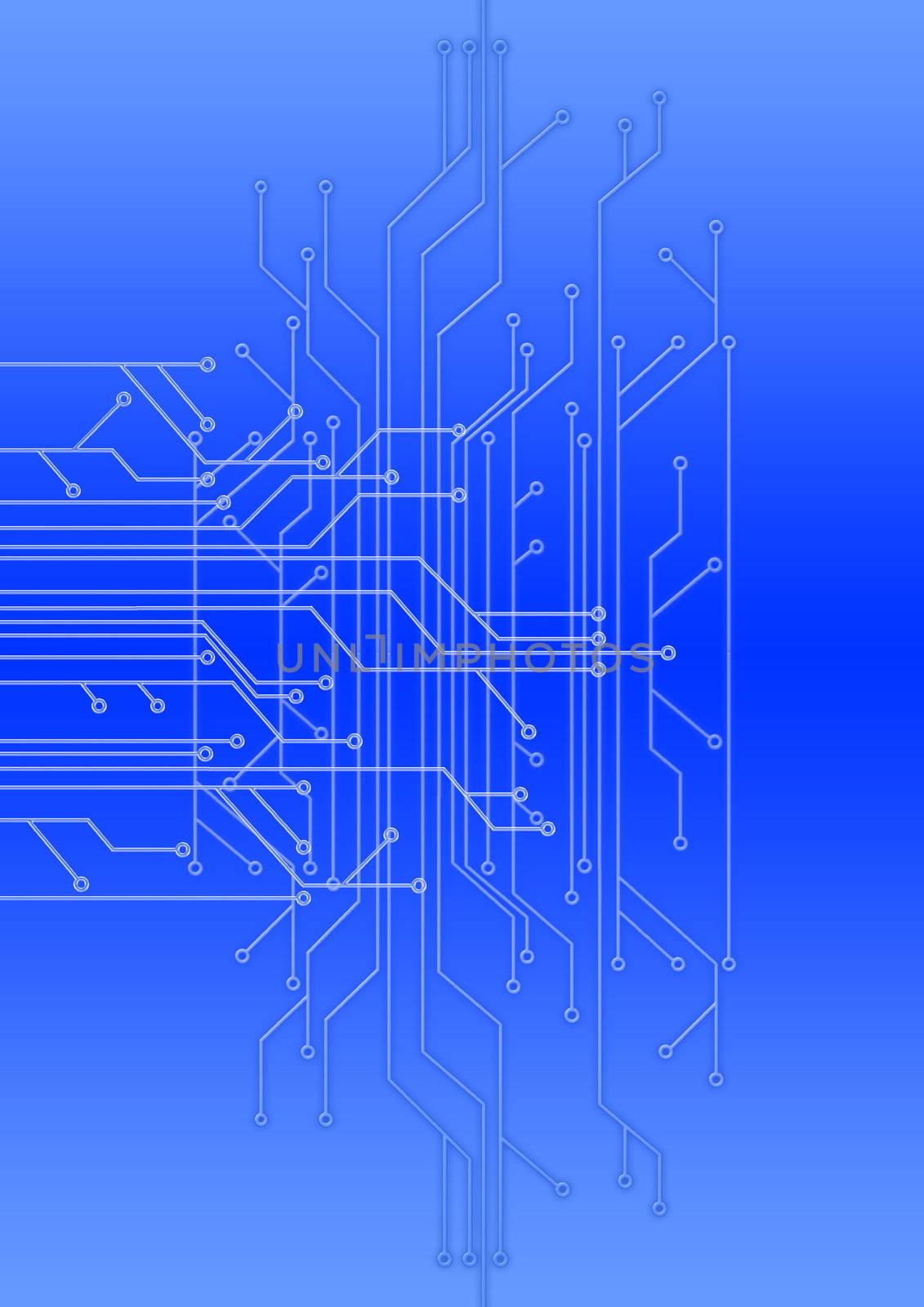 abstract set of printing conductors for an electric circuit