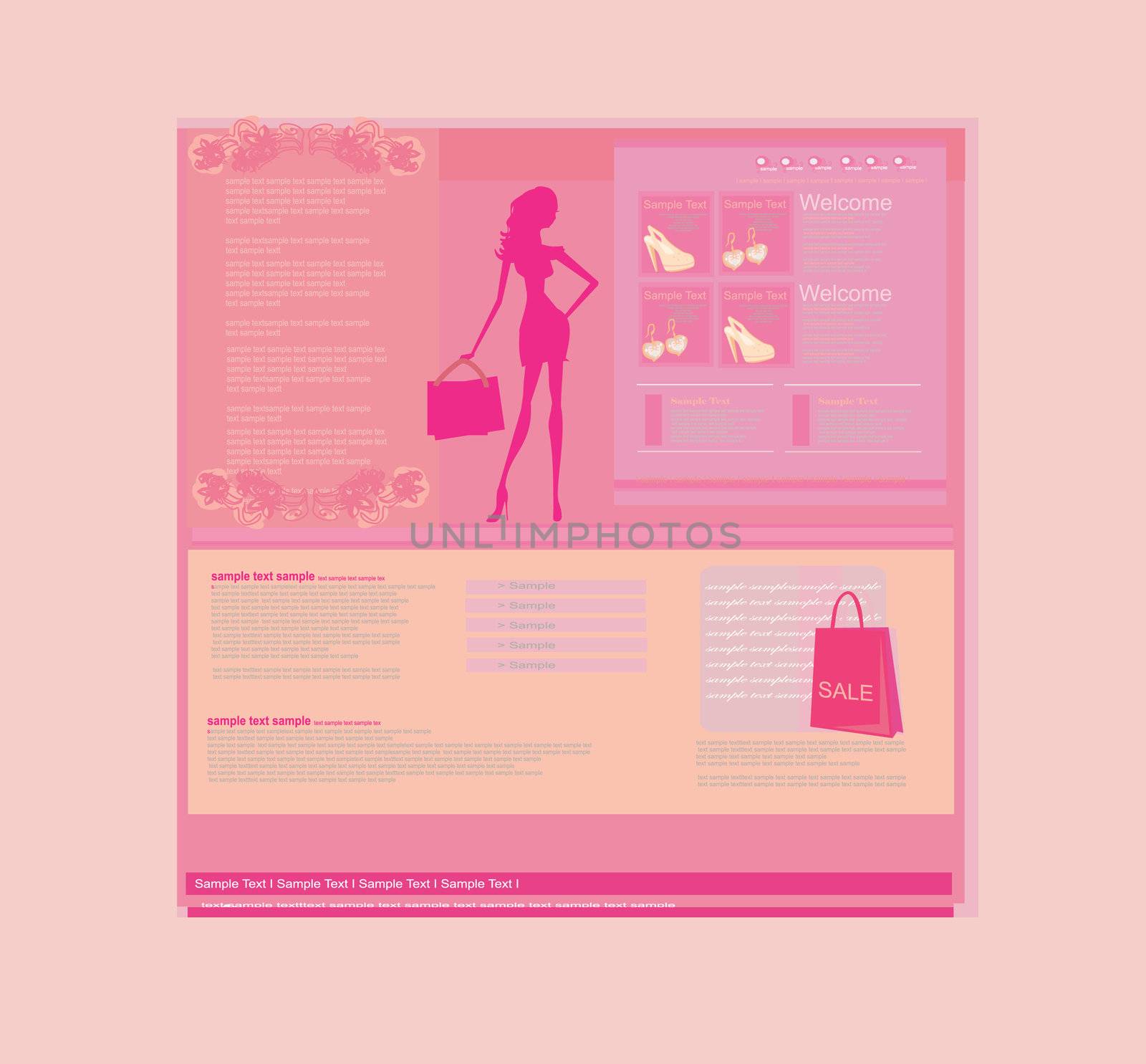 Fashion shopping Website template