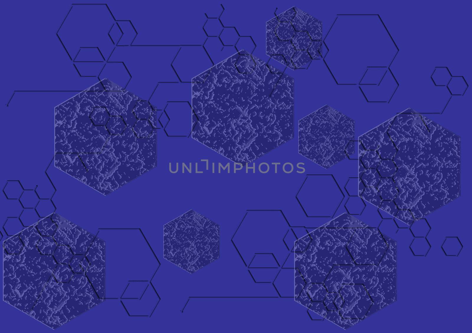 Abstract background in the form of honeycombs