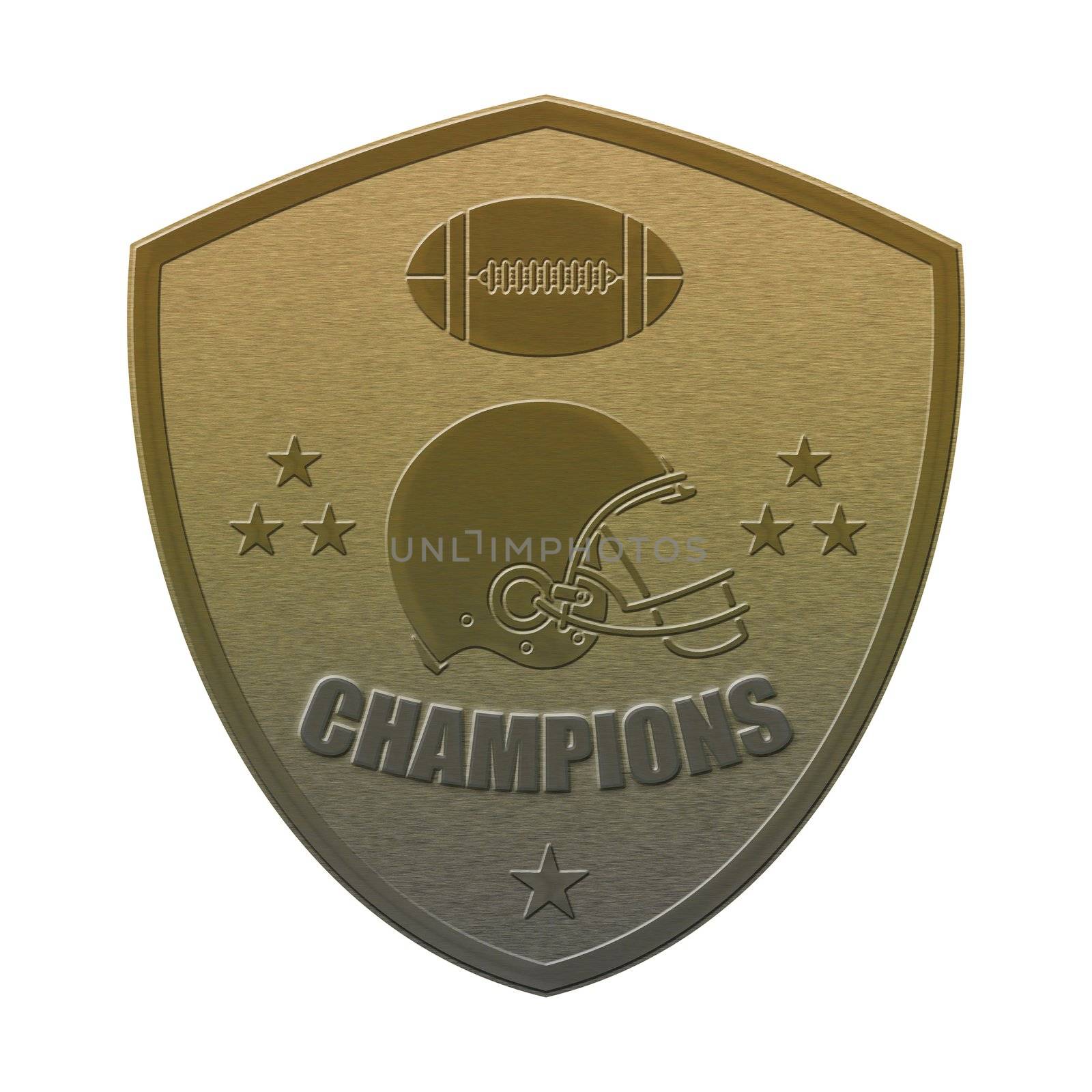 american football champions shield by patrimonio