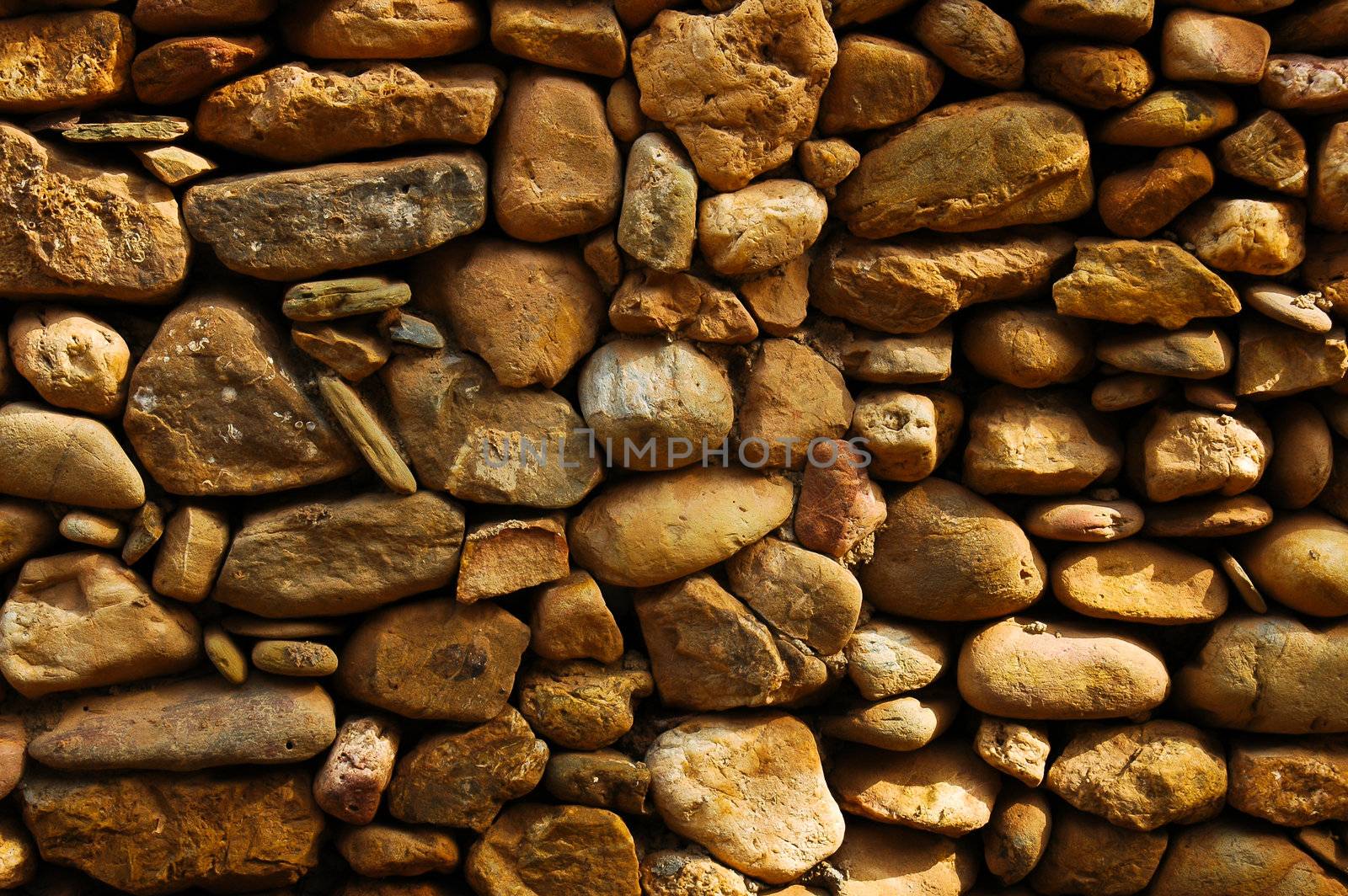 stone wall. stone background by heinteh