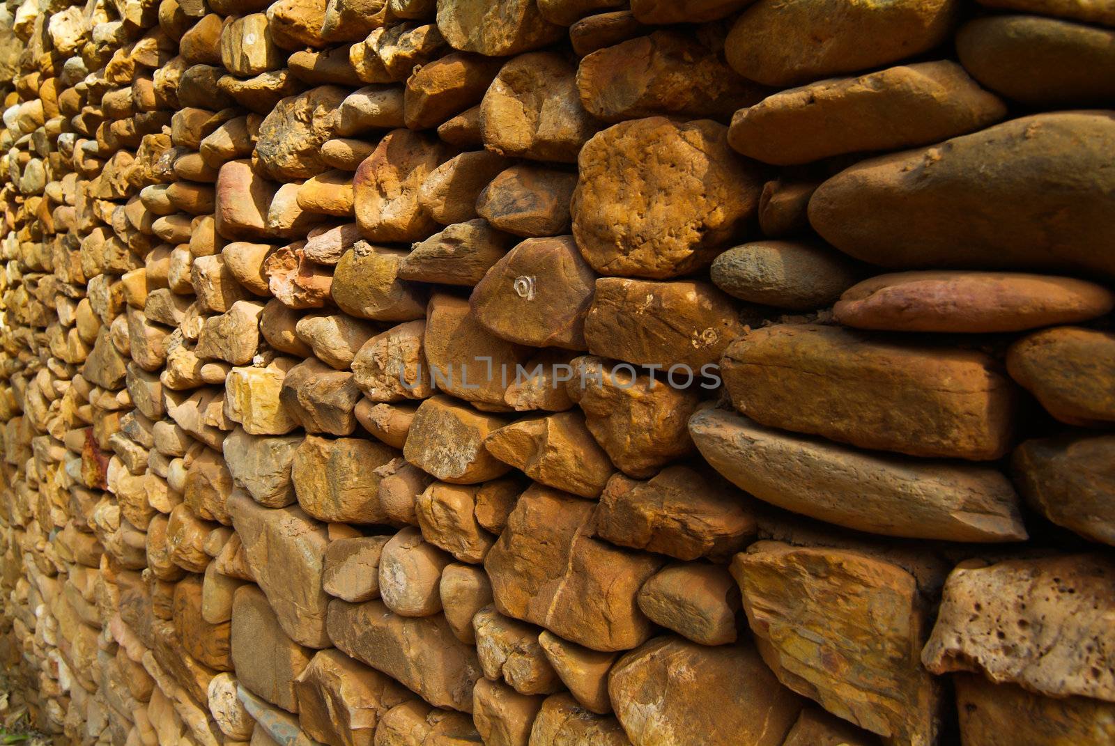 stone wall. stone background by heinteh