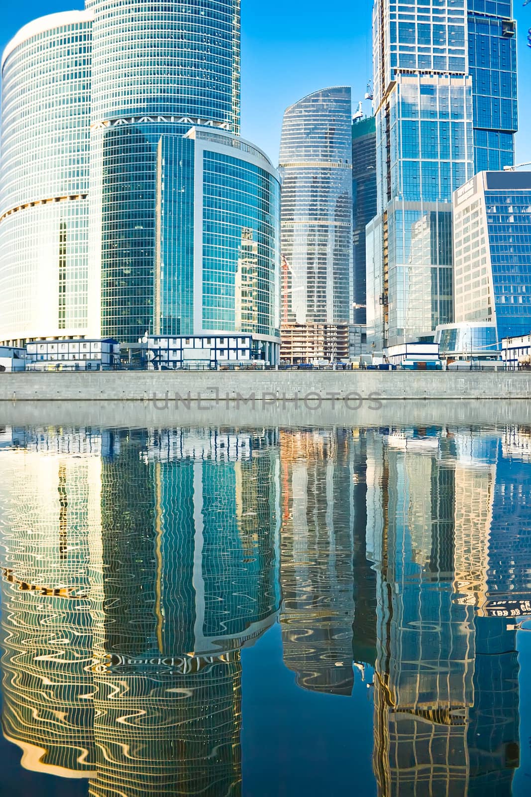 New international skyscrapers business center, Moscow city, Russia