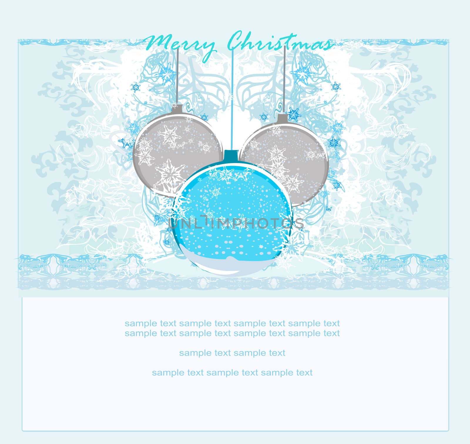 Christmas Framework style card. by JackyBrown