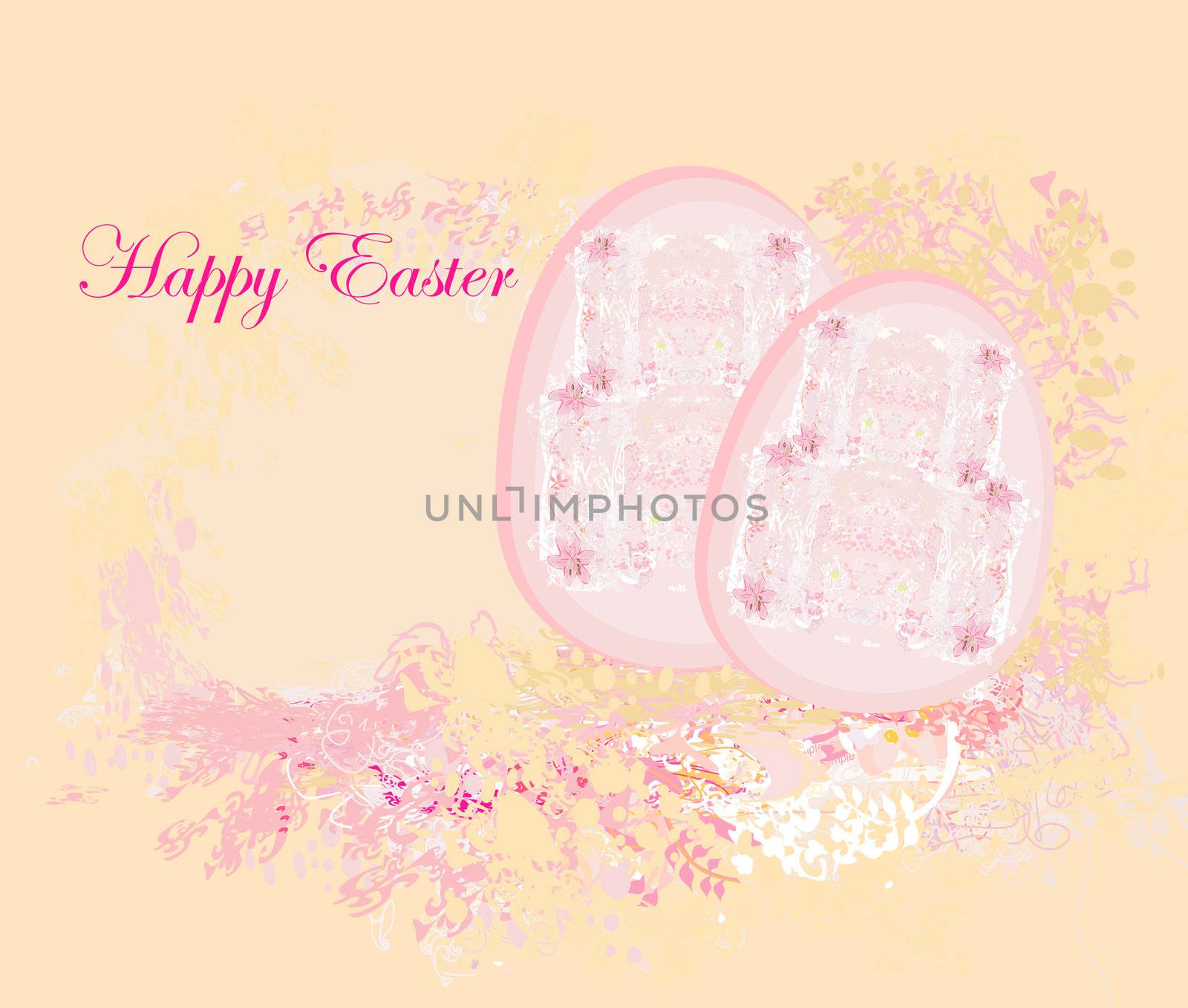 Easter Egg On Grunge Background by JackyBrown