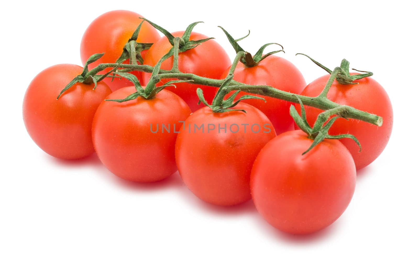 Fresh tomatos isolated on white background