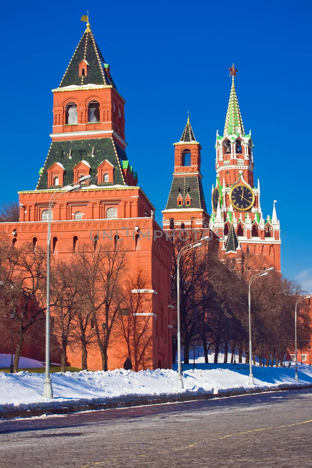 Red Square, Kremlin and Spasskaya tower, Moscow