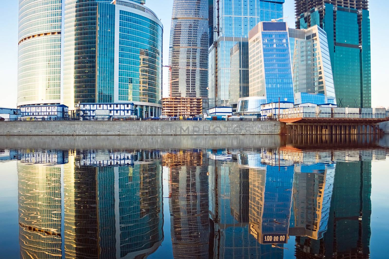 Modern skyscrapers in the International Business Centre