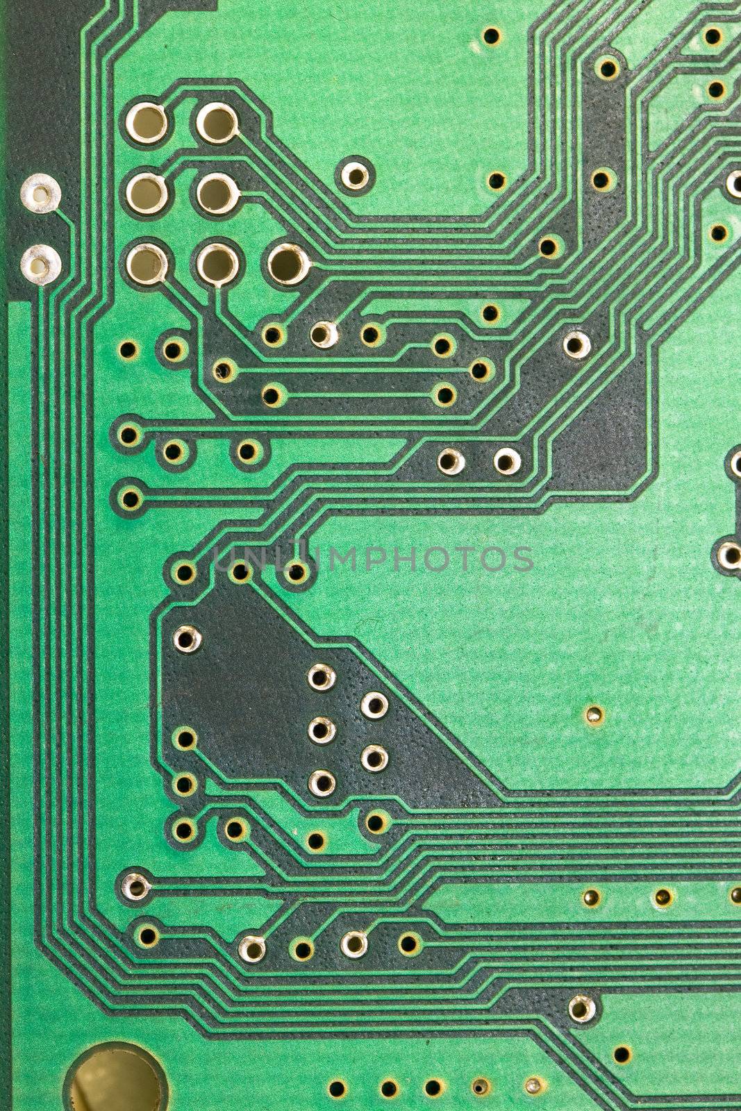 Extreme close up of a computer card