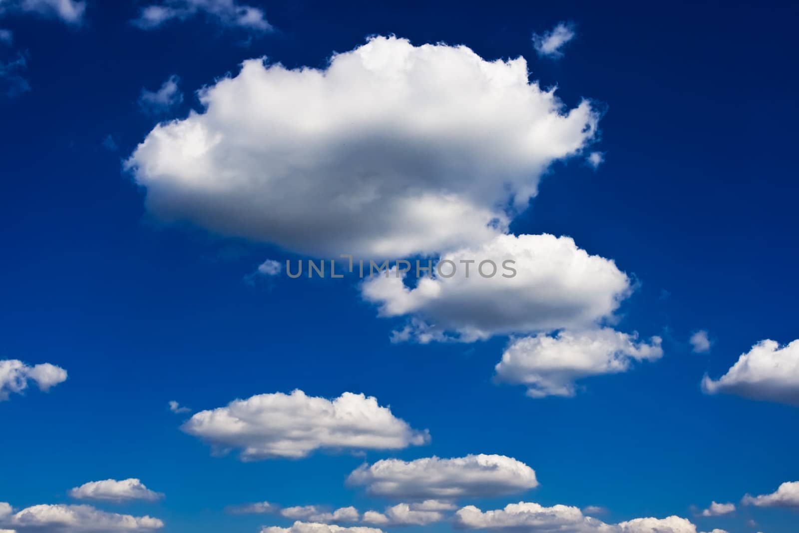 Blue cloudy sky