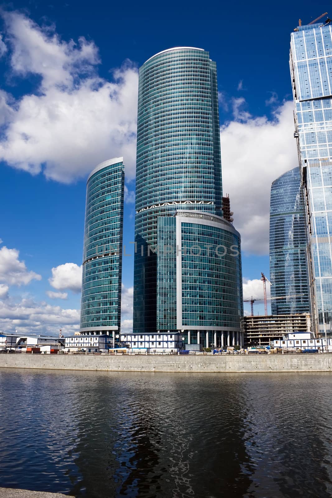 Modern skyscrapers under the sky