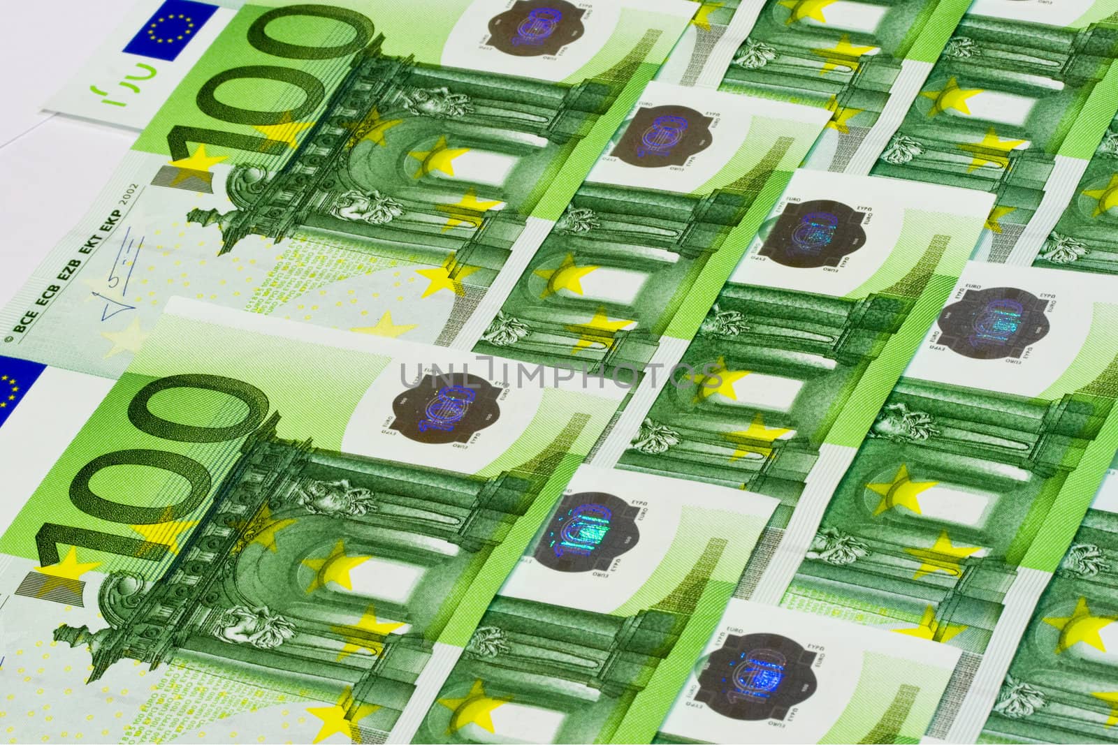 Euro banknote money, european currency background