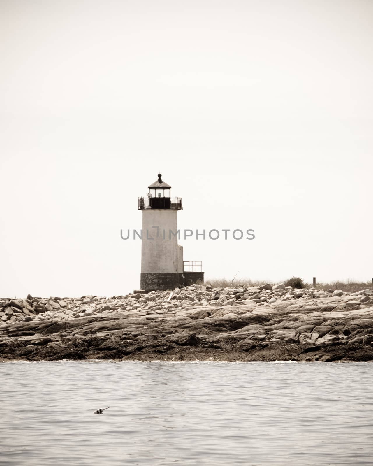 Straitsmouth Island Lighthouse was built in 1835 to mark the entrance to nearby Rockport Harbor.