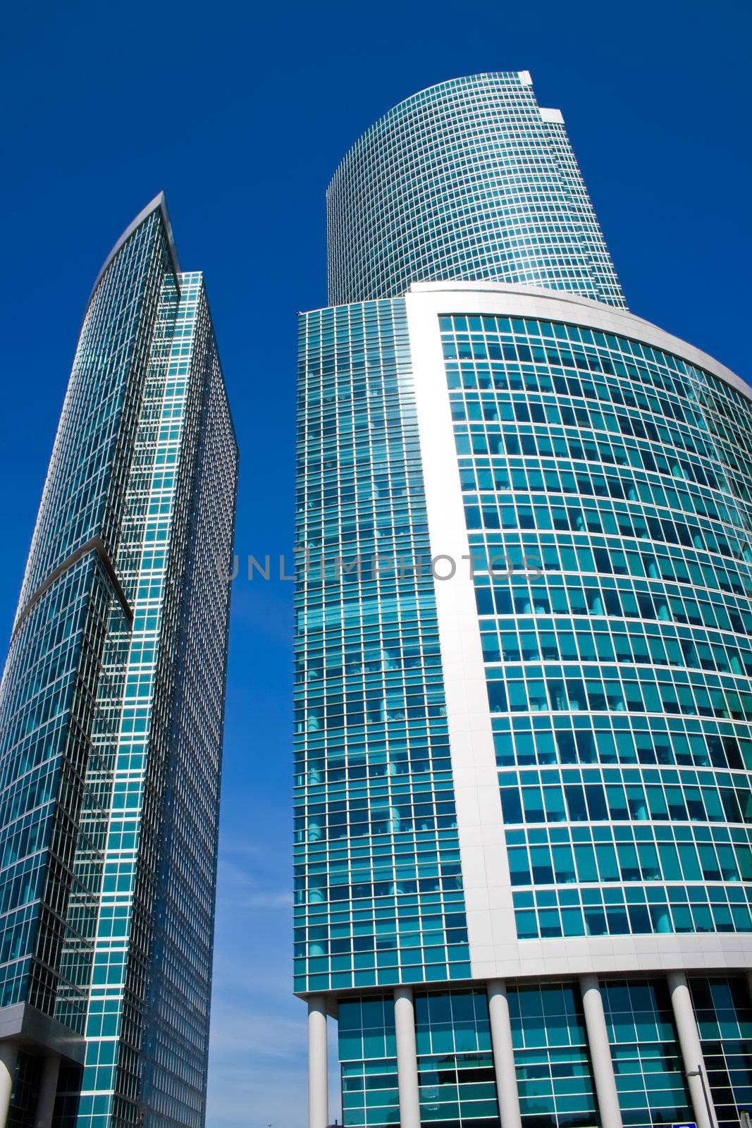 Skyscrapers of the International Business Centre, Moscow city, Russia