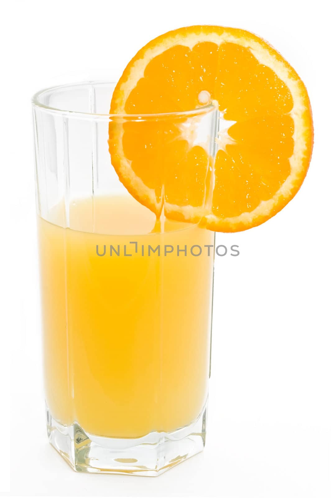 Glass of fresh orange juice