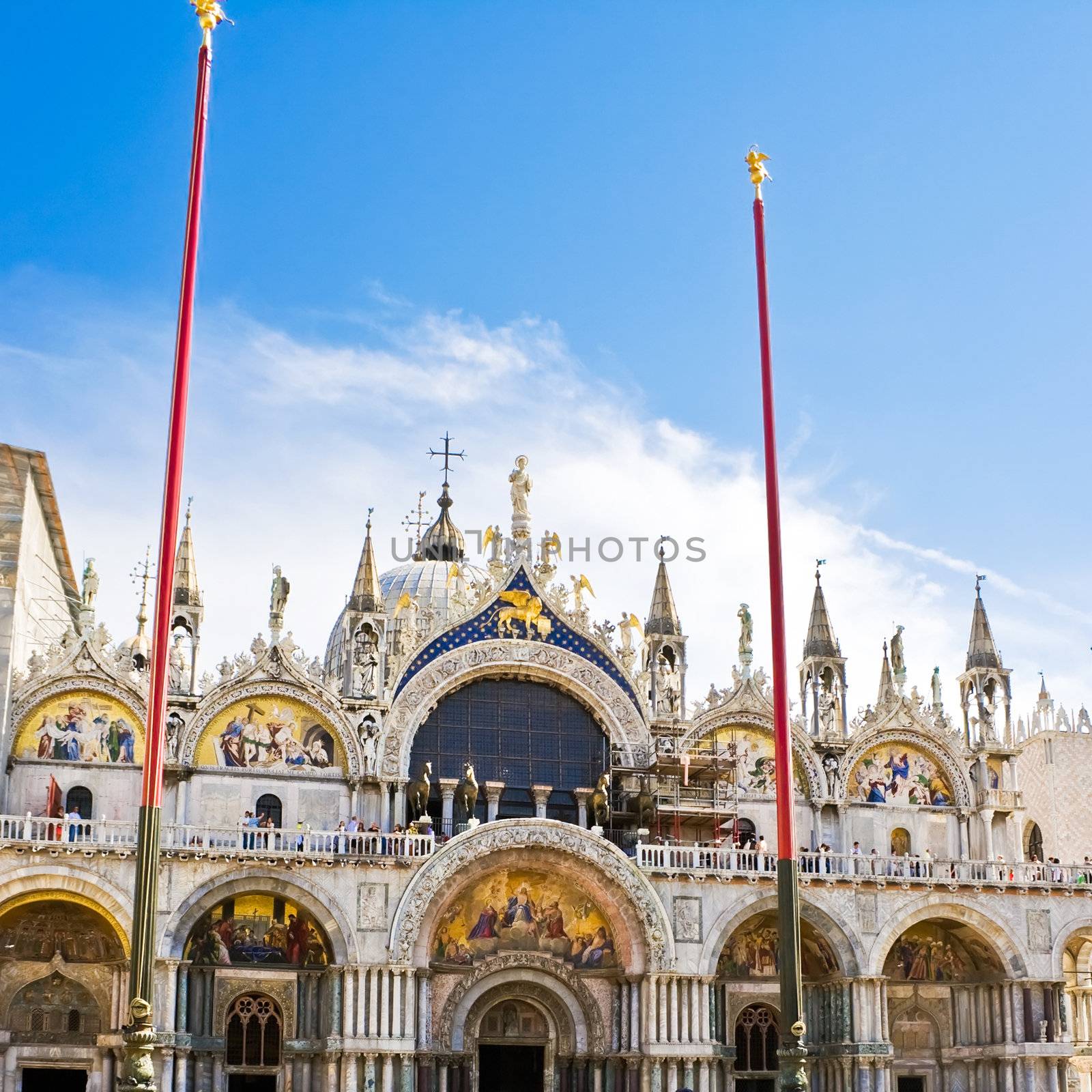 View of Saint Mark cathedral in Venice, Italy