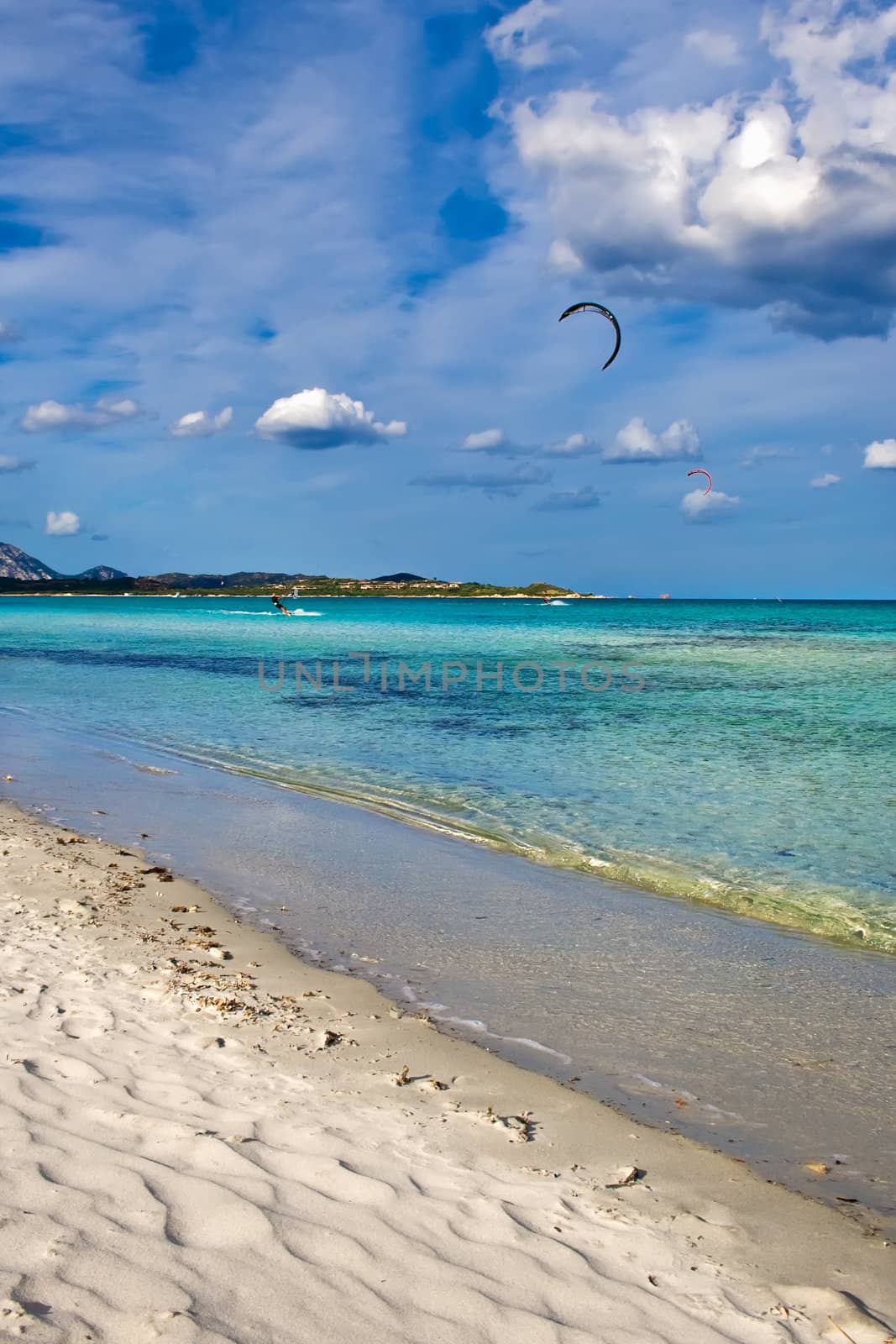 beautiful beach La Cinta in Sardinia, Italy
