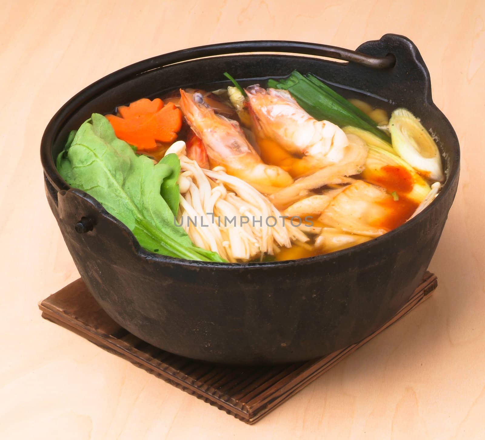 japanese seafood soup, asian cuisine.