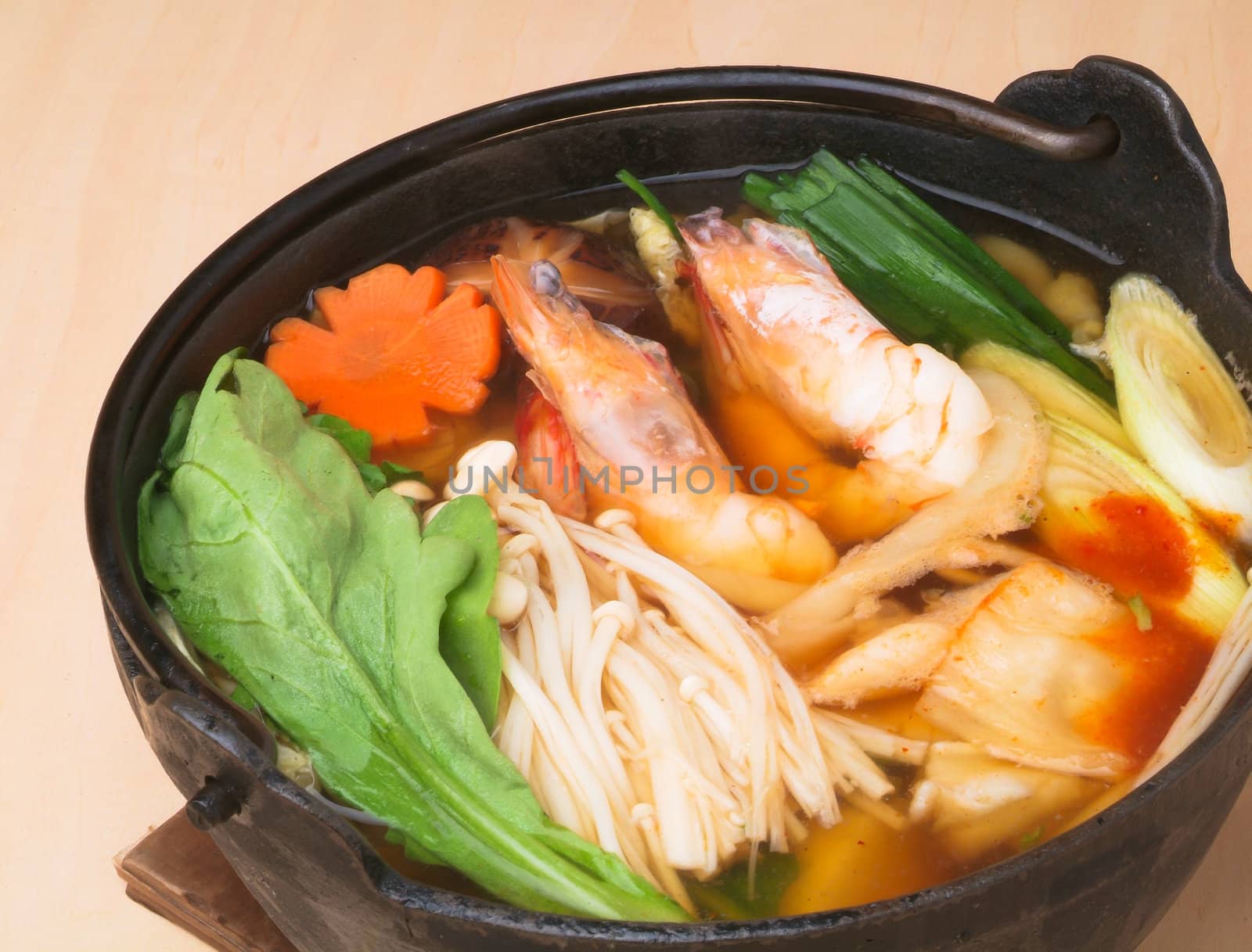 japanese seafood soup, asian cuisine.
