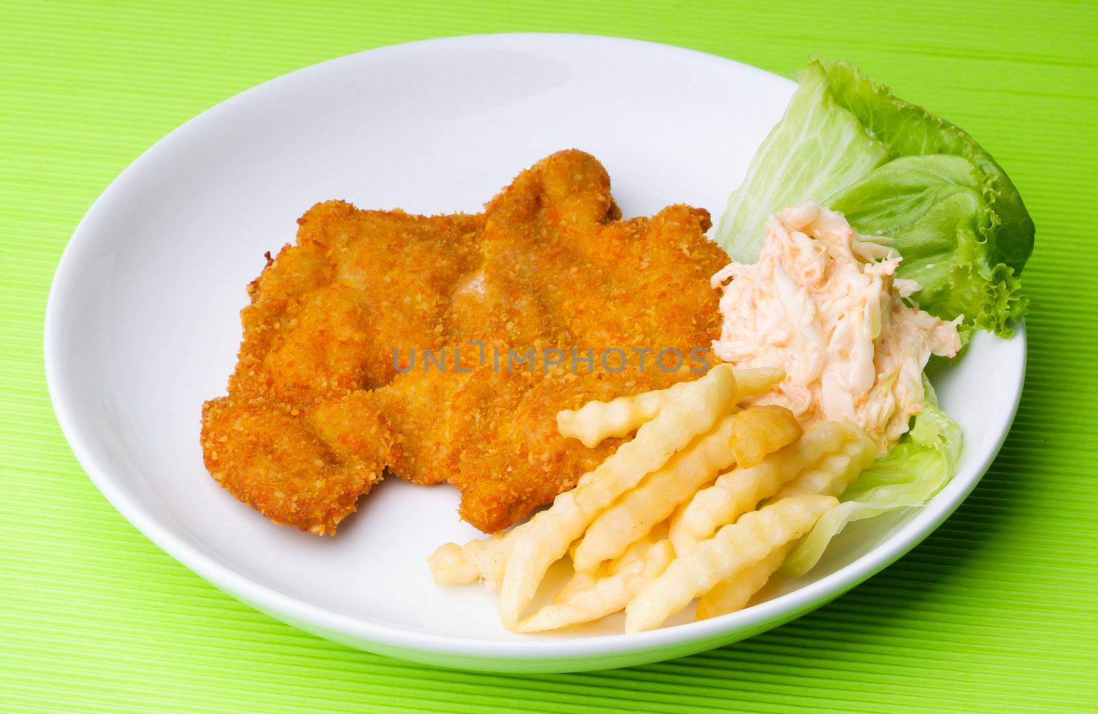 chicken chop on background by heinteh