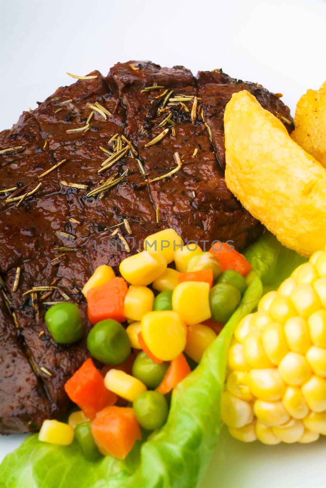 Beef Steak on a Background