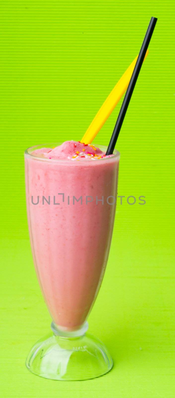 Milk Shakes, Strawberry milk shakes on background