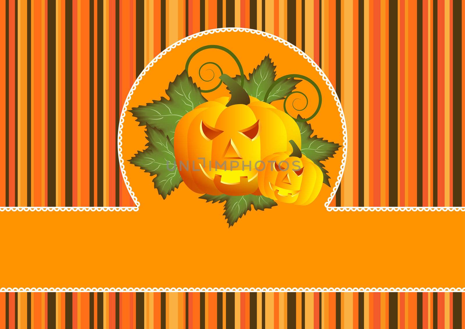 greeting card for Halloween vector illustration