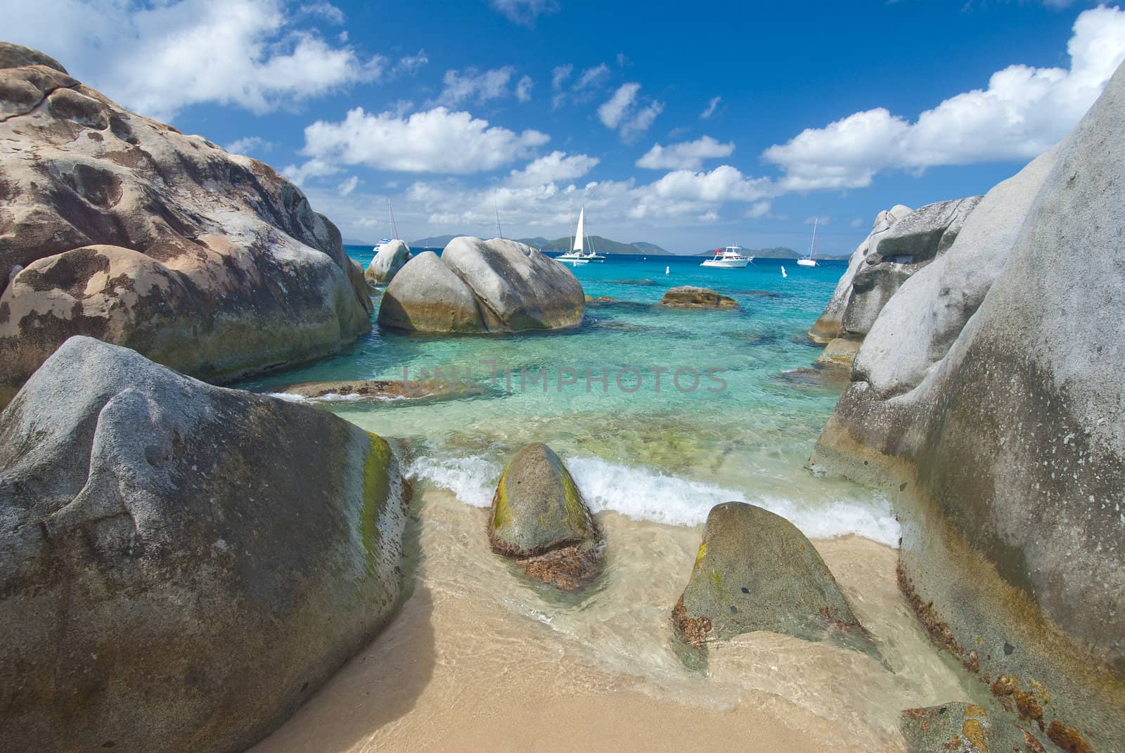 The famous Baths on Virgin Gorda, British Virgin Islands