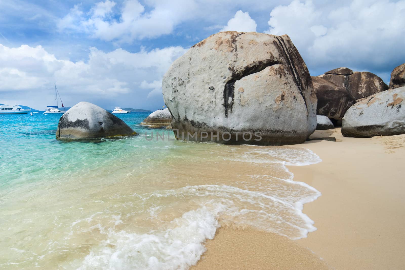 The famous Baths on Virgin Gorda, British Virgin Islands